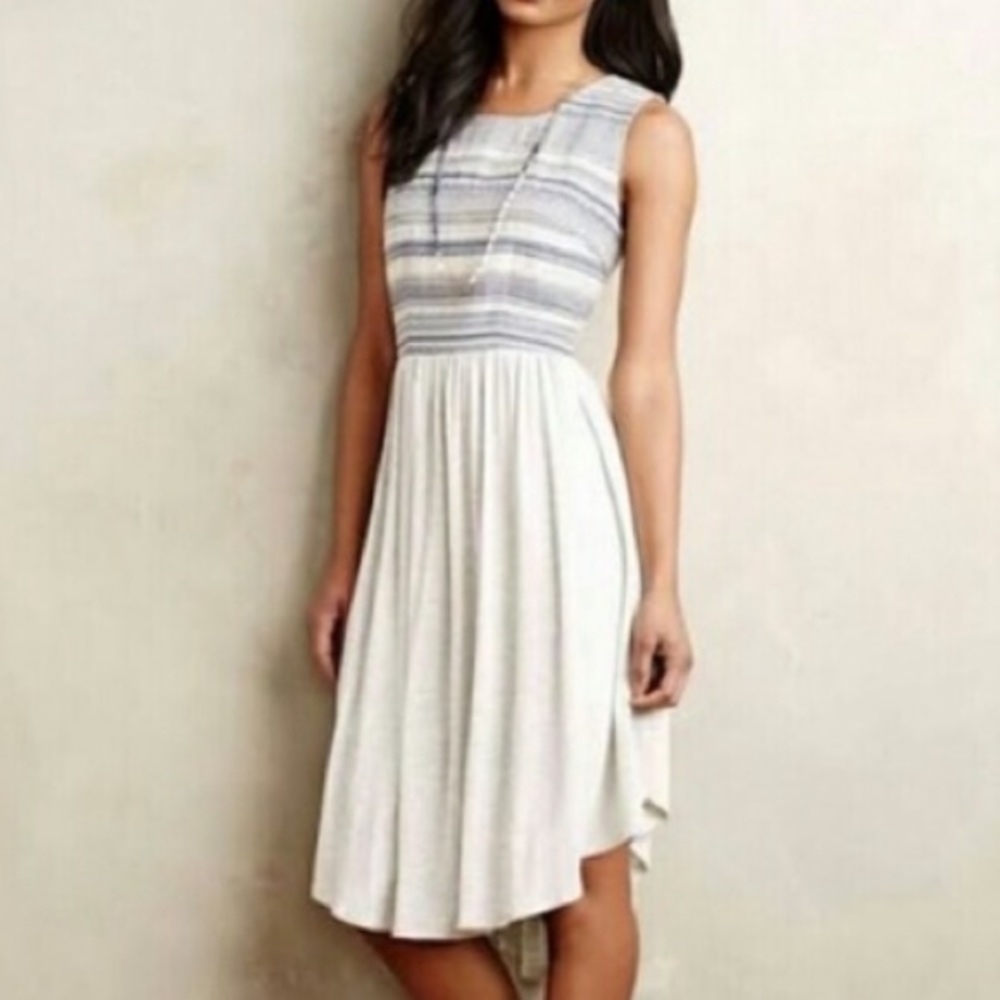 Anthropologie Dolan Left Coast Blue and Gray Sabado Dress Sz XS